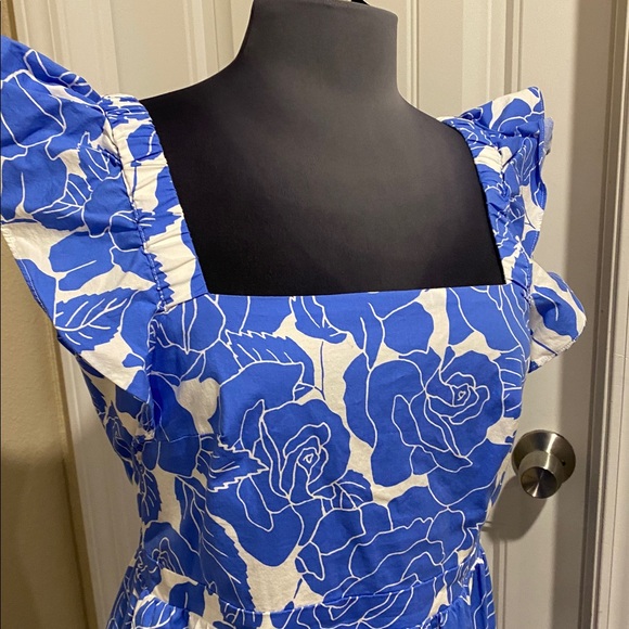 London Times Ruffled Sleeve/Hem Dress - Picture 4 of 10